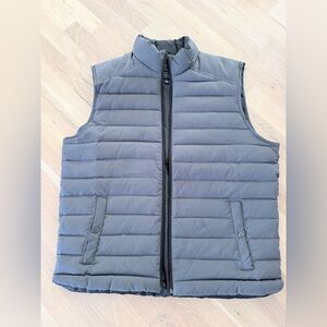 J. Crew Charcoal Quilted Vest